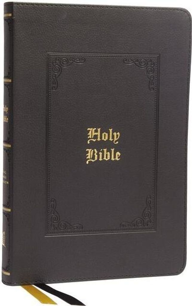 KJV Heilige Bibel: Großdruck Thinline, schwarzes Leder, rote Schrift, Komfortdruck: King James Version