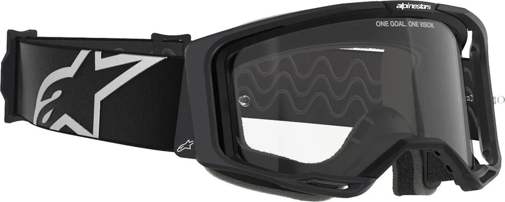 Masque MX Alpinestars Vision 8 Corp Noir - Champ de Vision Large