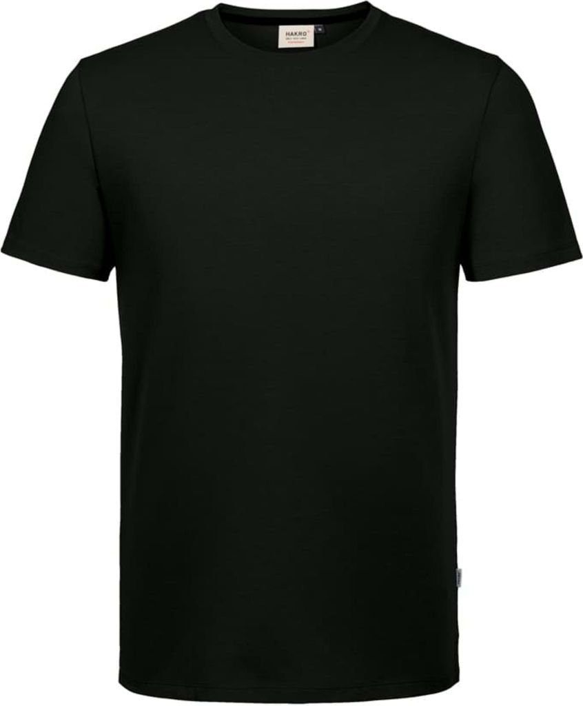 HAKRO Baumwolle Tec T-Shirt Herren #269 Gr. S schwarz