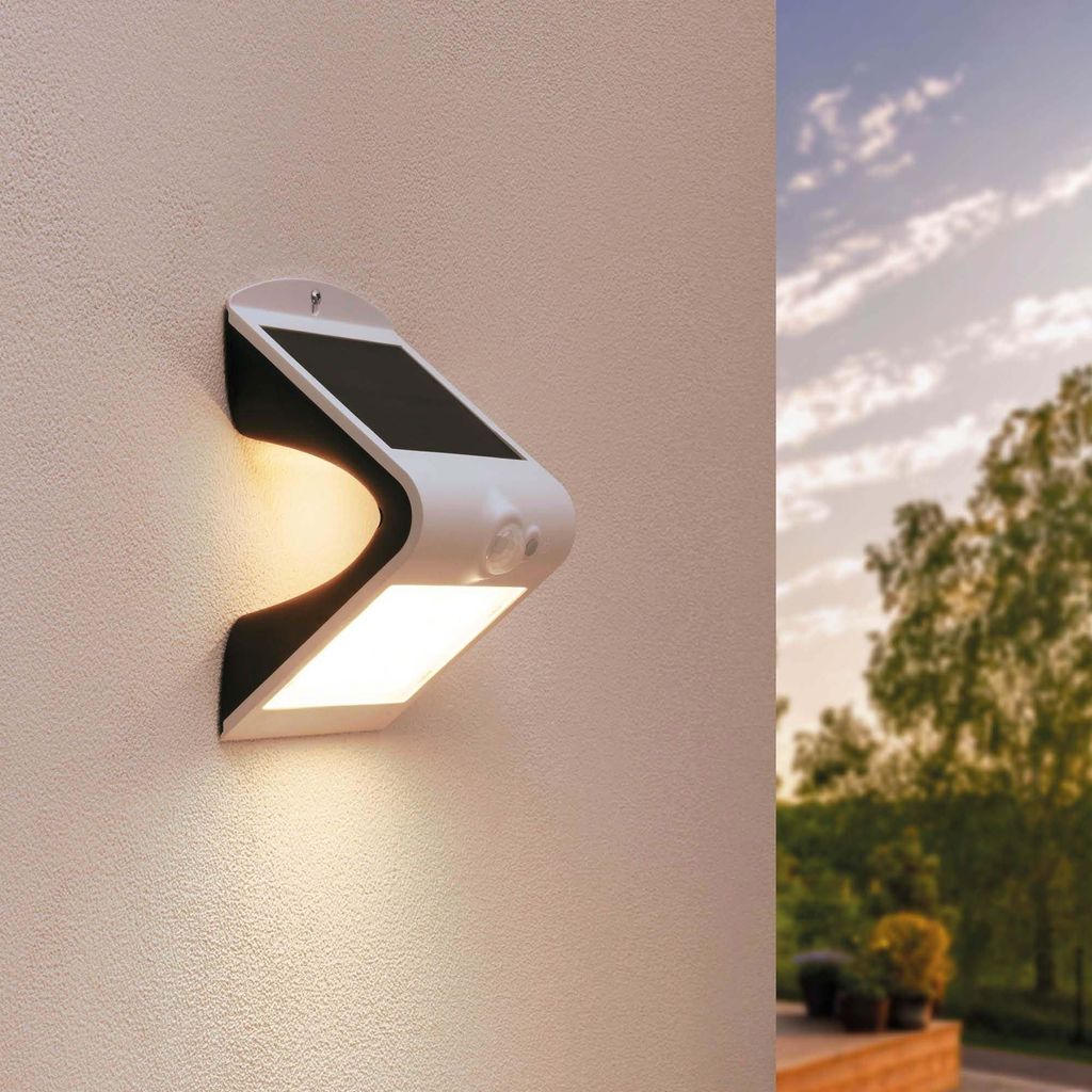 Ledvion Moderne Solar LED Wandlampe sensor 1.5W Warmweiß Produktbild 