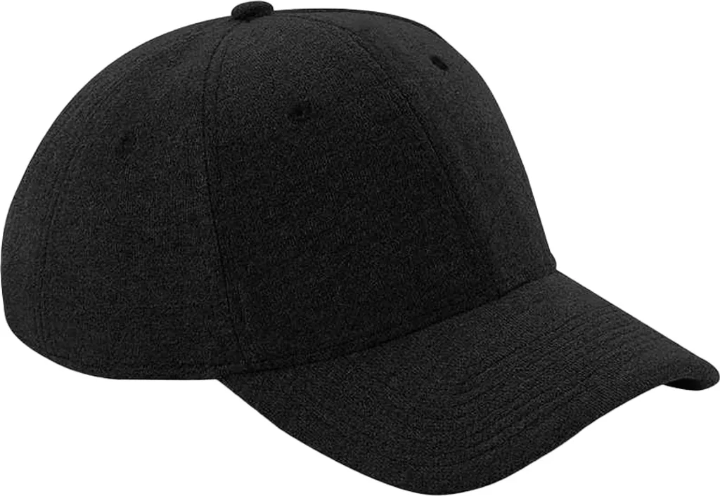 Beechfield PC5539: Cappellino Baseball Athleisure Nero Unisex Qualità