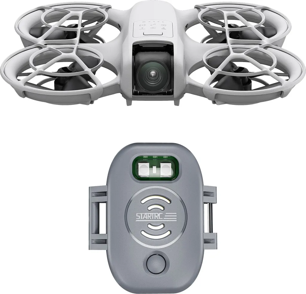 Alarme anti-perte pour drone DJI Neo avec signal sonore Bluetooth gris