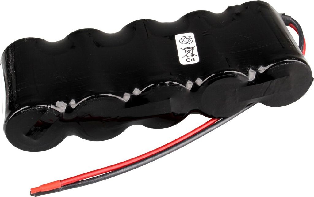 Mexcel Akkupack 6V 4500 mAh NiCd Akku HT 6S mit Silikonkabel 200 mm 1,5 mm