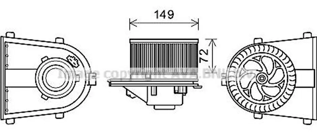 Recensione e Vendita AVA AI8378 Motore Ventilatore OE 1J1819021
