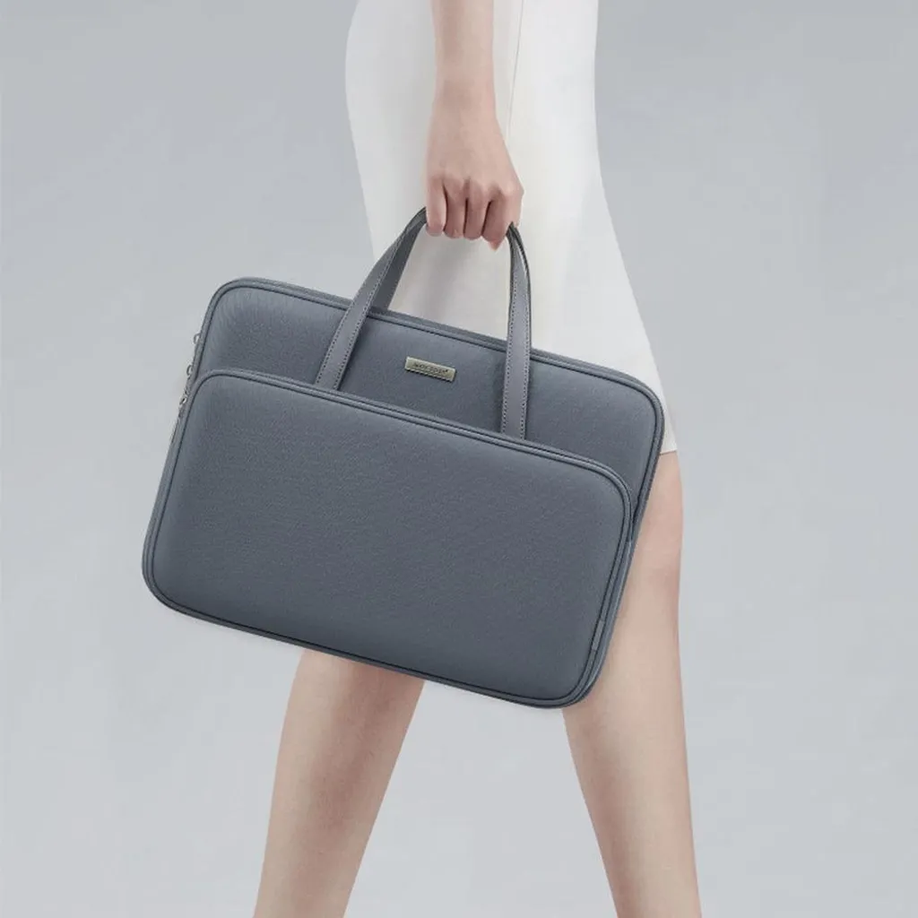 Borsa Laptop INF Impermeabile Grigio Scuro - Ideale per Pendolari - 6