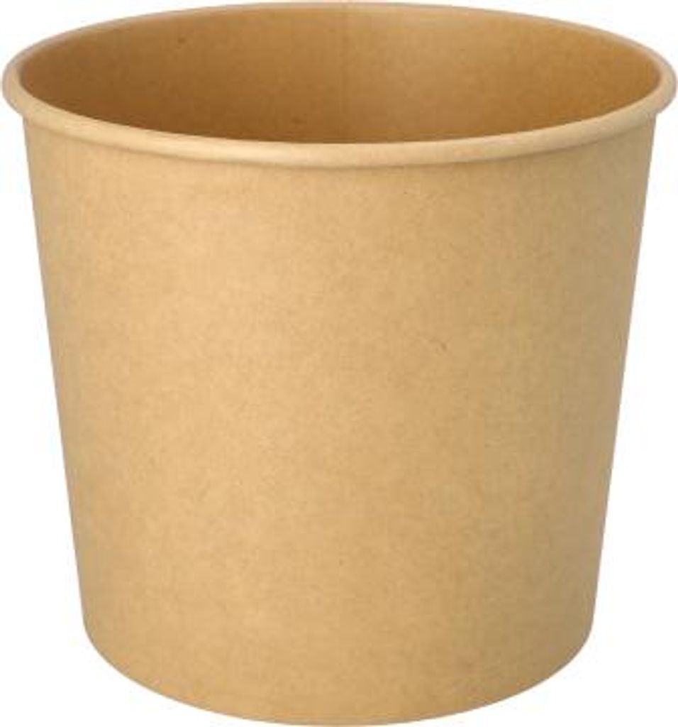 100 Food-Buckets rund 2800 ml Ø 18 cm · 16 cm braun
