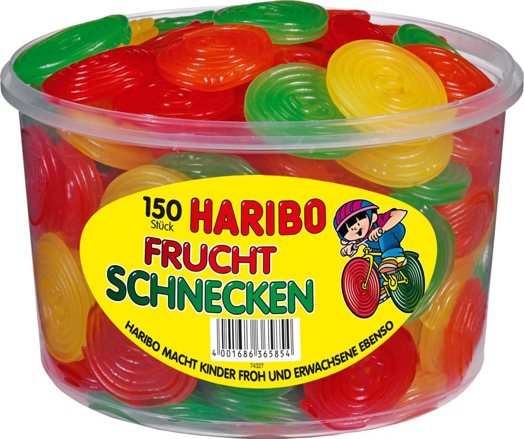Haribo Frucht-Schnecken Dose Produktbild 