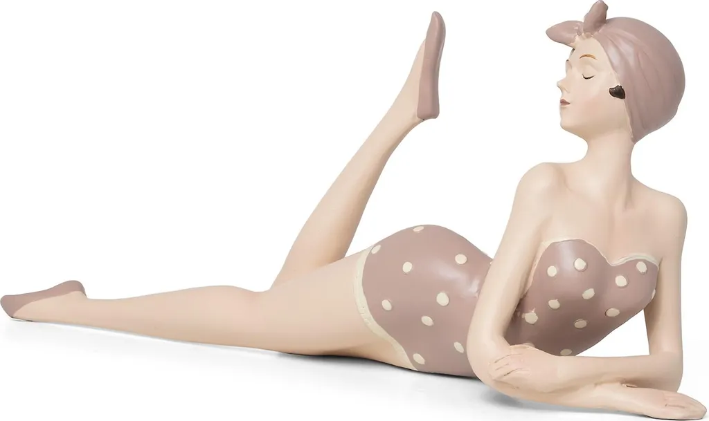 Figurine Baigneuse Moritz Rouge : Égayez votre Déco avec Style Rétro