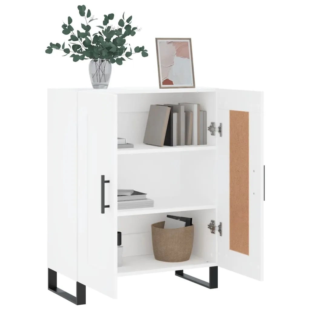 vidaXL Credenza bianca 69,5x34x90 cm Materiale a base di legno - 4