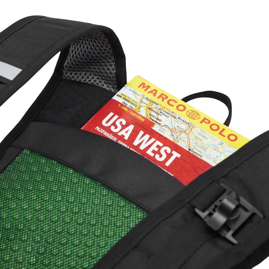 Sac à dos Adventure 25 L noir imperméable avec compartiments renforcés - 8
