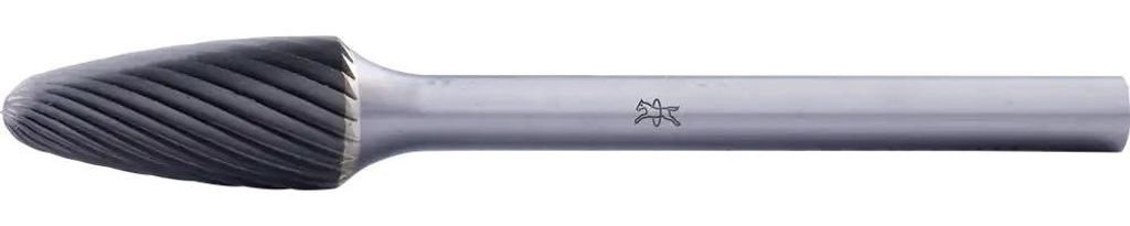 PFERD TOOLS Hartmetall Hochleistungsfrässtift Rundbogen RBF Ø 06x13mm Schaft-Ø 3mm Z5 HICOAT beschichtet universal fein