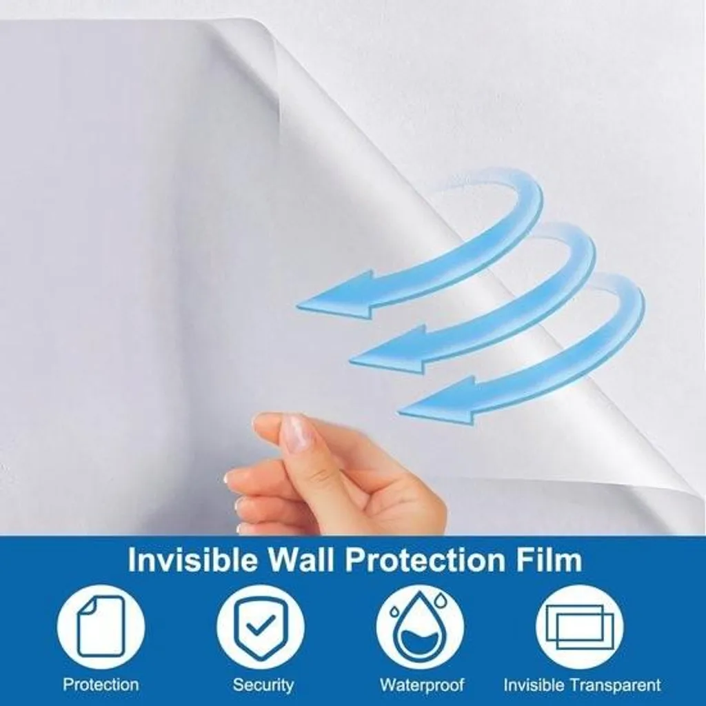 Film Anti-tache Cuisine 40x300 cm Protection Murale sans Résidus