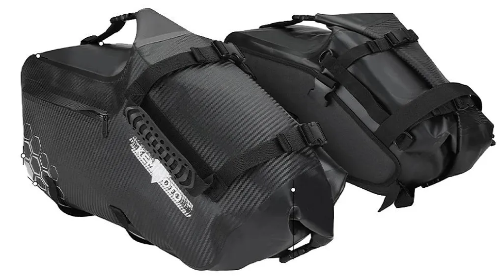 Sacoche latérale moto imperméable 24L universelle - Lot de 2 sacoches