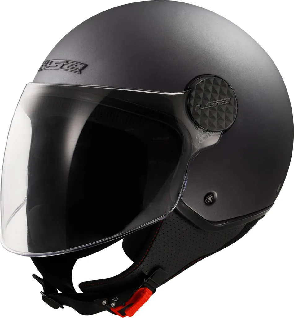 Casque Jet LS2 OF558 Sphere Lux II Matt Titan - Visière Longue et Léger