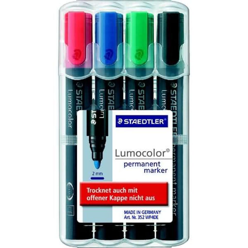 STAEDTLER Marker Lumocolor perm 4St Box