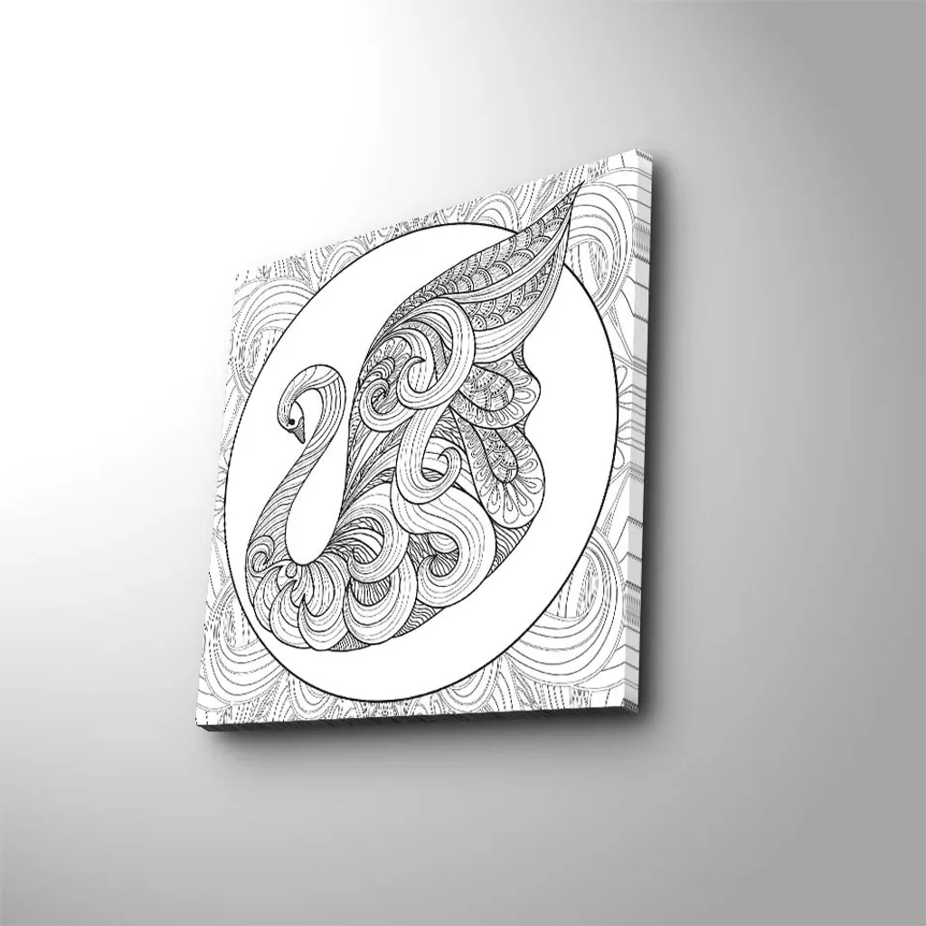 Tableau Wallity en daim : Déco murale anti-reflet multicolore 45cm