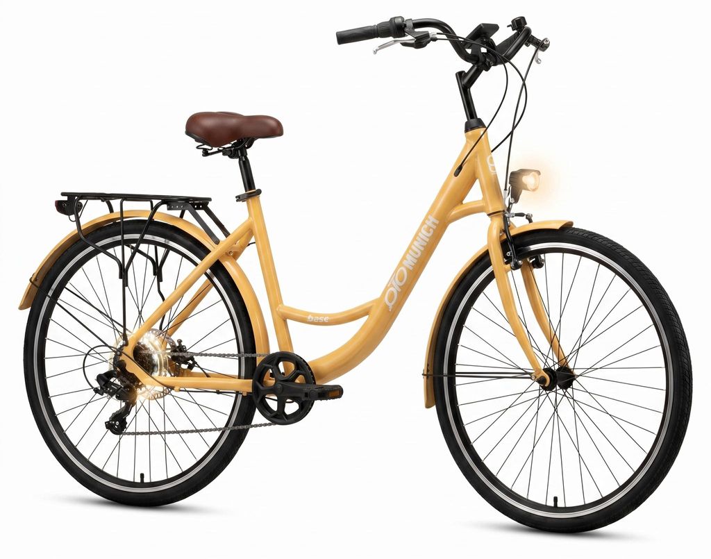 oToMUNICH Plus Sunset Beige 28 Zoll Fahrrad, Shimano Produktbild 