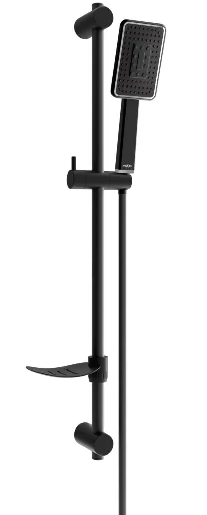Set Doccia Moderno Mexen DF54 Nero Opaco 785544582-71 con Portasapone