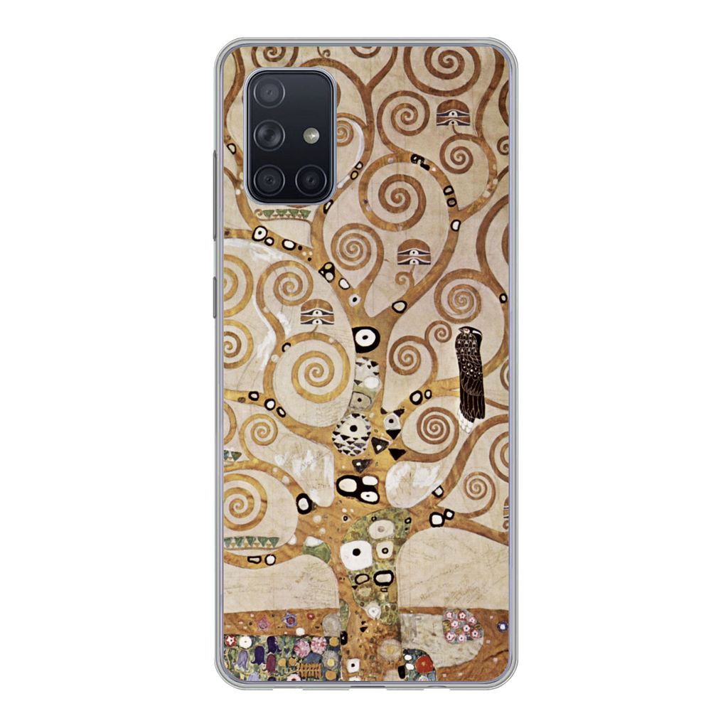 MuchoWow Handyhülle Schutzhülle Hülle für Samsung Galaxy A51 Der Baum des Lebens - Gustav Klimt Silikon Softcase Handy Hülle - Schutzabdeckung