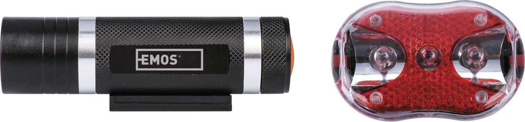 LED přední + zadní svítilna na kolo P3920 na 5x AAA, 150 lm