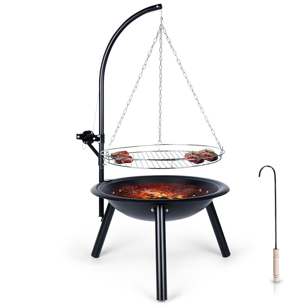 ProGarden Bol de feu avec grill BBQ 55 cm Image du produit 