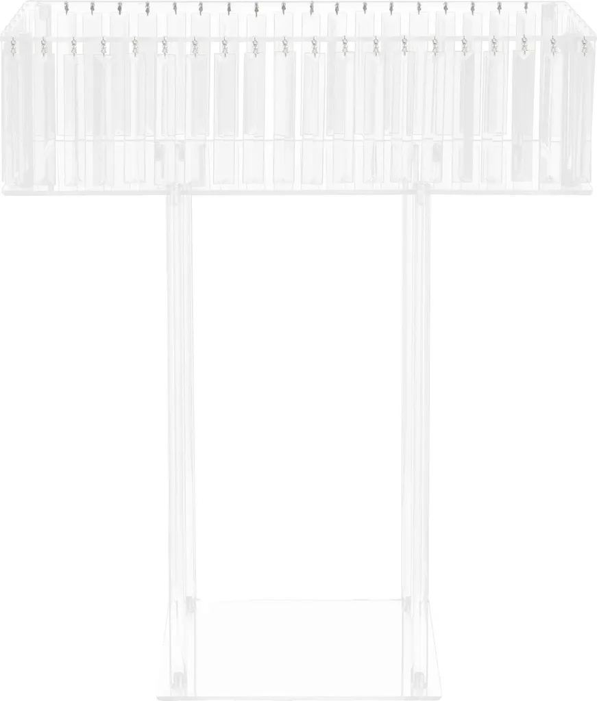 Support à fleurs transparent design élégant avec charge de 5 kg