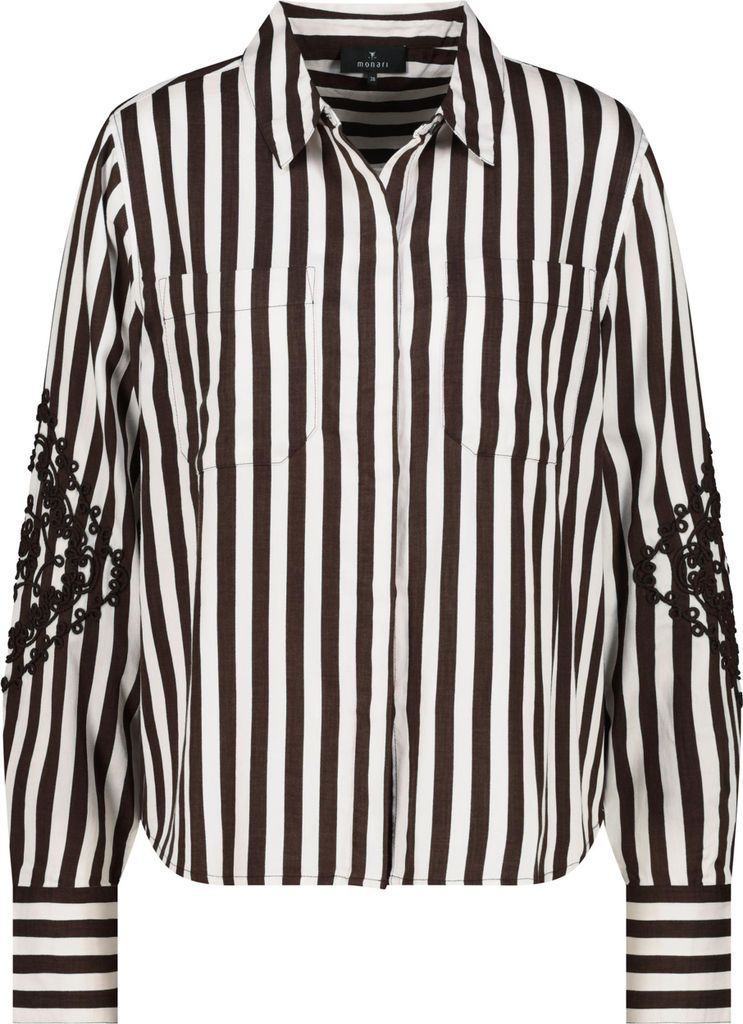 Monari GmbH (59) Bluse, dark chocolate ringel 565 565 42