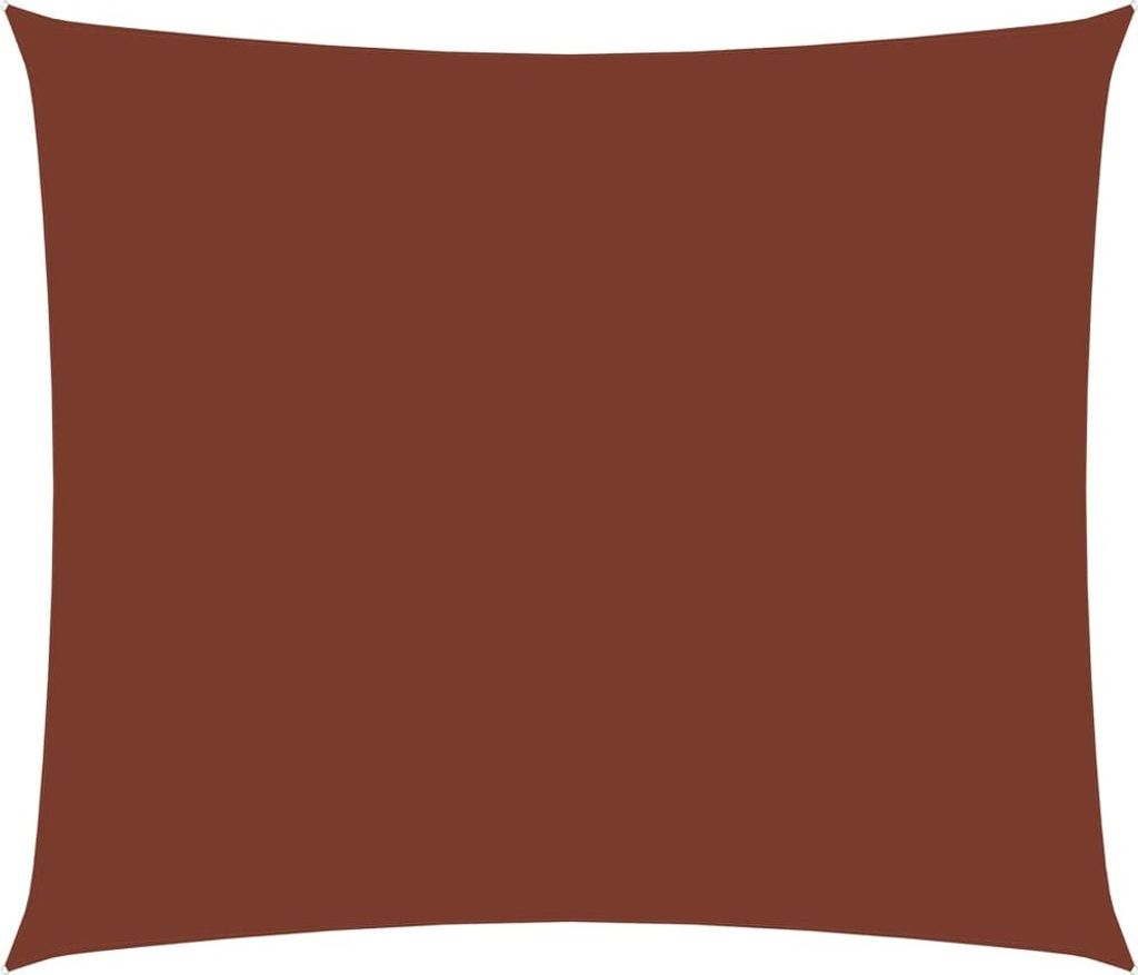 The Living Store Sonnensegel Oxford-Gewebe Rechteckig 3x4,5 m Terrakotta-Rot
