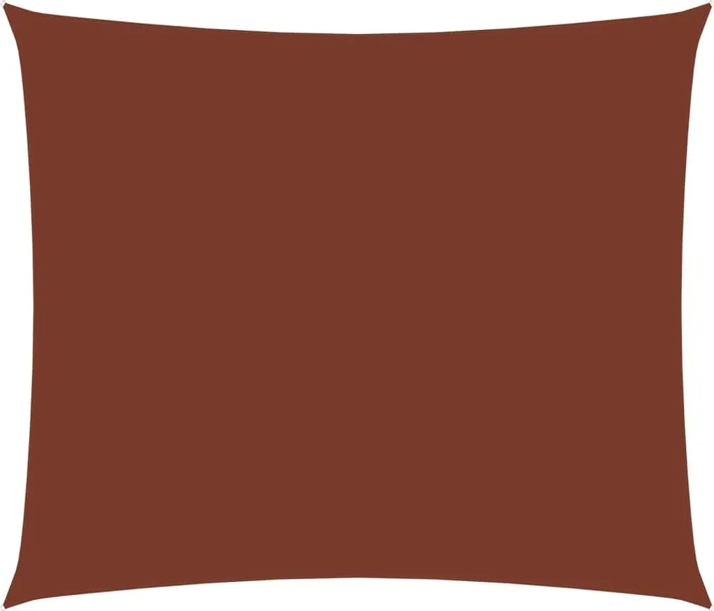 The Living Store Tenda da sole in tessuto Oxford rettangolare 3x4,5 m rosso terracotta