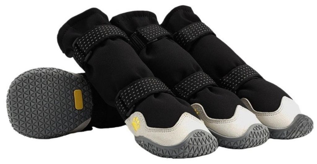 INF 4er Set Wasserdichte Reflektierende Hundeschuhe - Pfotenschutz für Hunde L