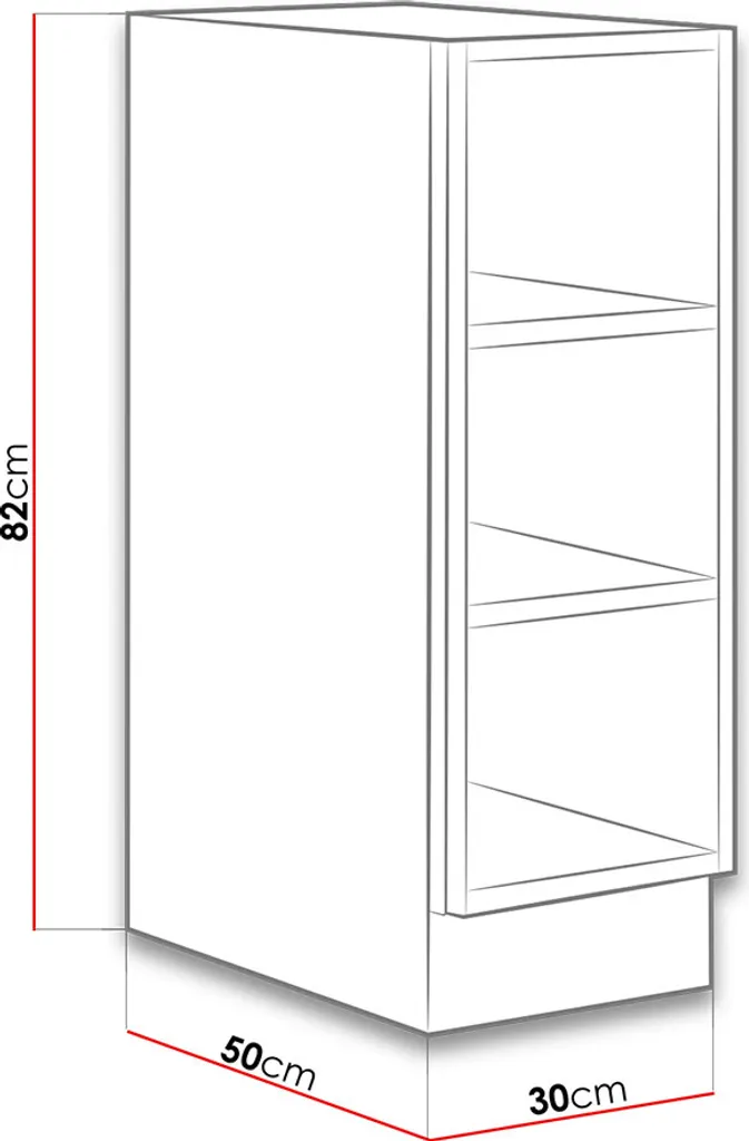 Offerta Mobile Cucina 30cm Rovere Lancelot ZHILAN | Spedizione Rapida