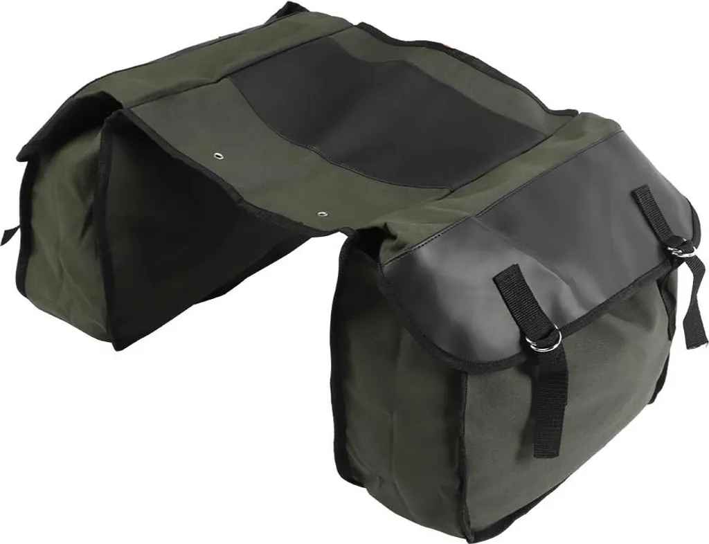Sacoche de selle vélo multifonctionnelle en toile de grande capacité
