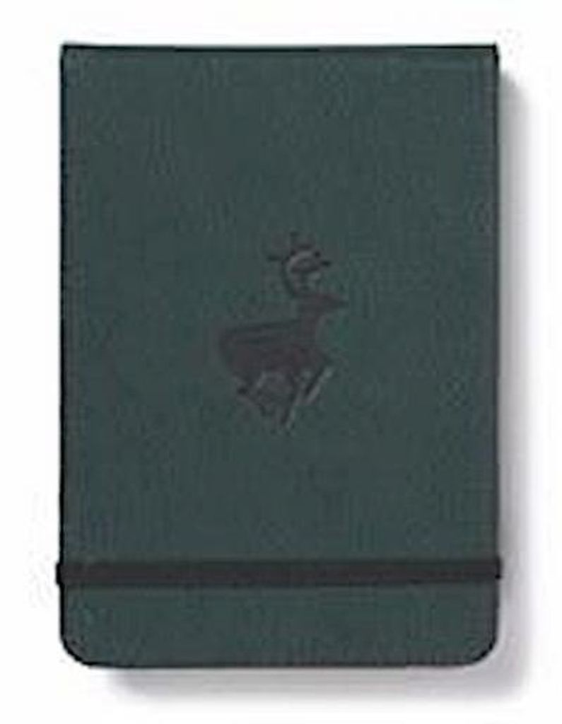 Dingbats A6+ Wildlife Green Deer Reporter Notebook - Dotted