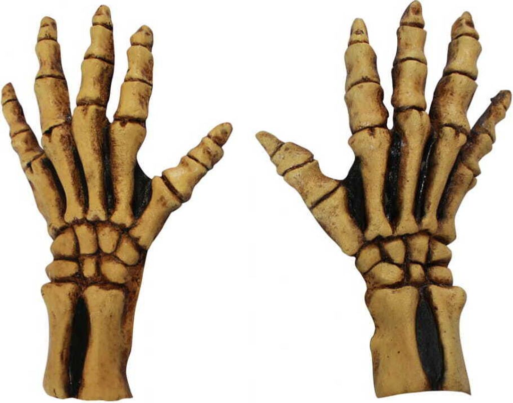 Knochengerippe Handschuhe - One Size - Latex Produktbild 