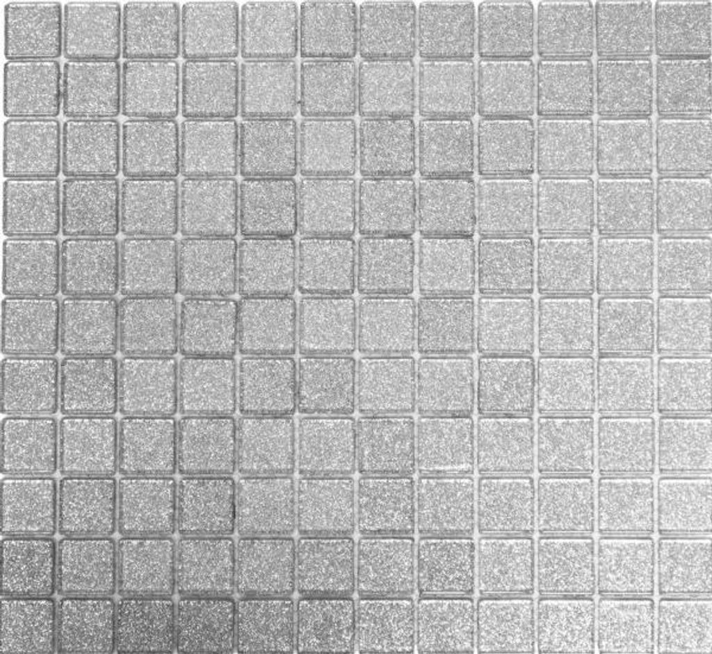 Mosaik Rückwand Transluzent Glasmosaik Crystal silber gehämmert MOS60-0207_f