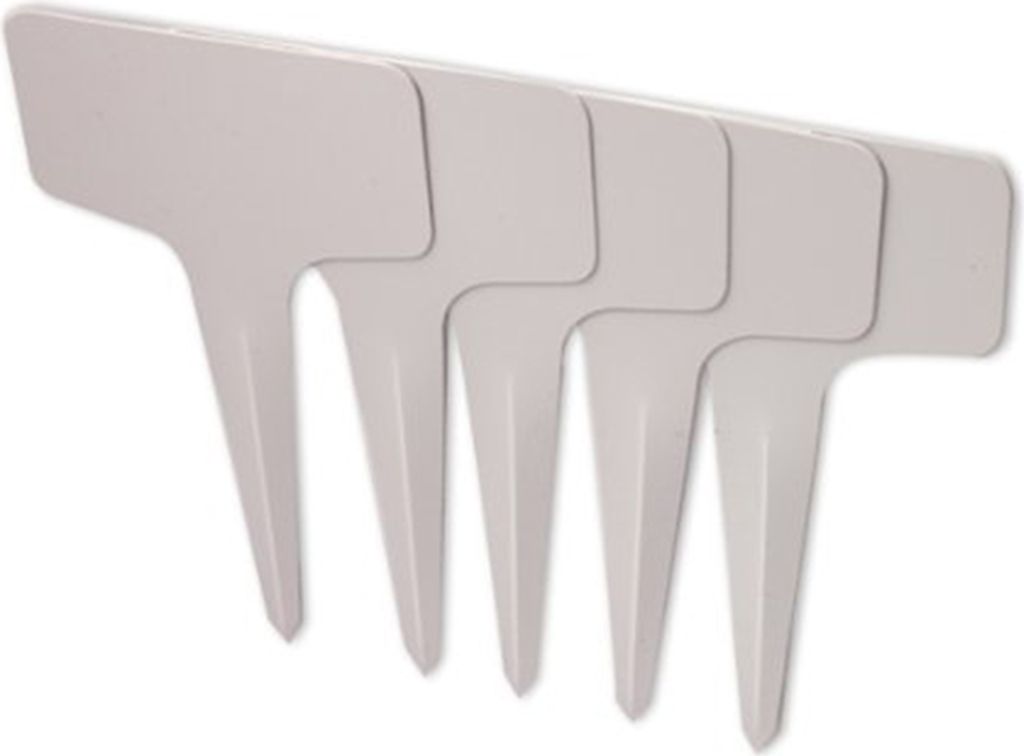 100 Stück PVC-Gartenetiketten, weiß, zum Sortieren von Gartenpflanzen, Schilder, Anhänger, Preisschilder, Kunststoff-Schreibtafeln, Stecker