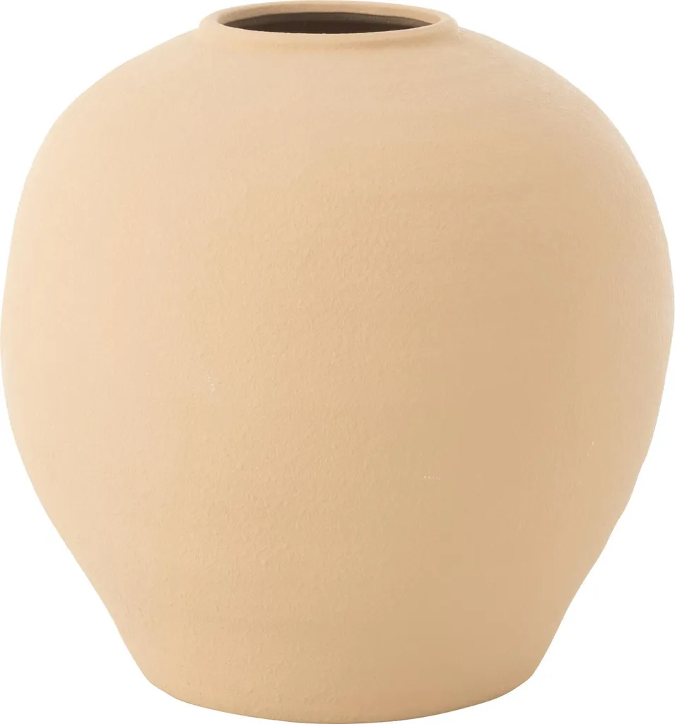Vase Cassia J-Line Beige Large - Solution Déco pour Grand Espace Vide