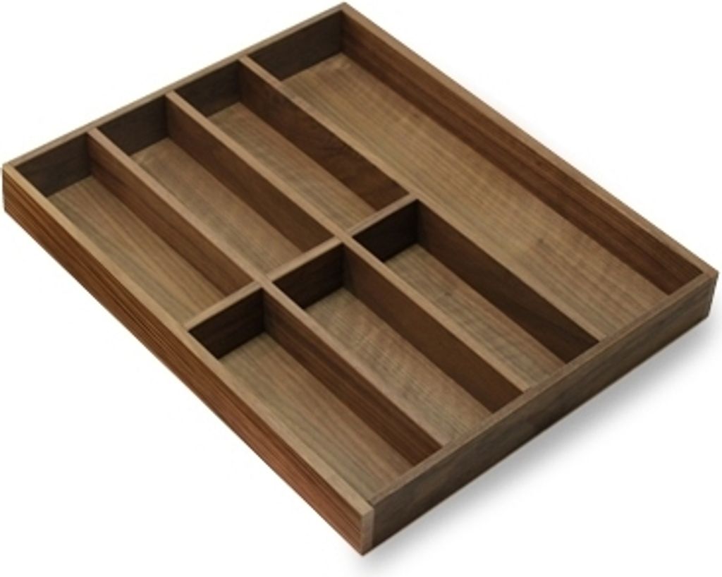 Besteckeinsatz NUSSBAUM 50er Schubl. B 418 x T 472 mm passend für BLUM Legra 19 mm Schubladen