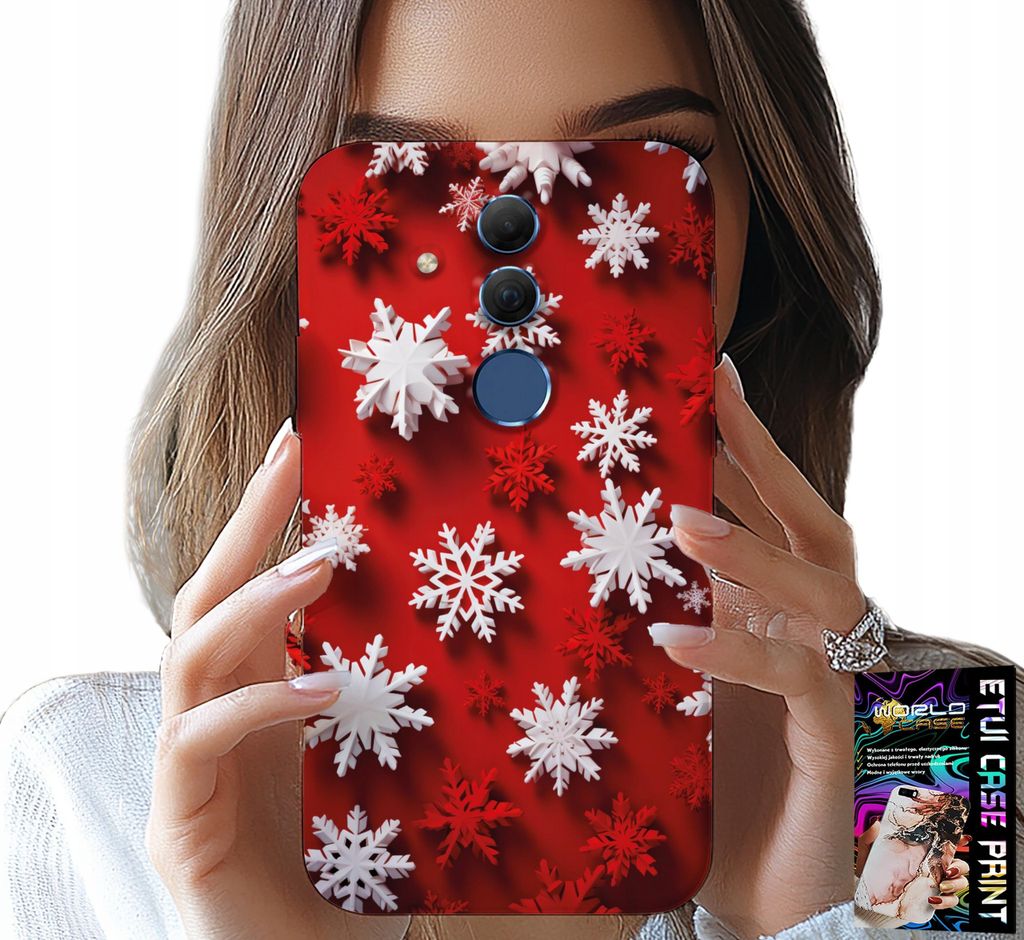 Hülle Für Huawei Mate 20 Lite - Schneeflocken, Schnee, Sterne, Urlaub