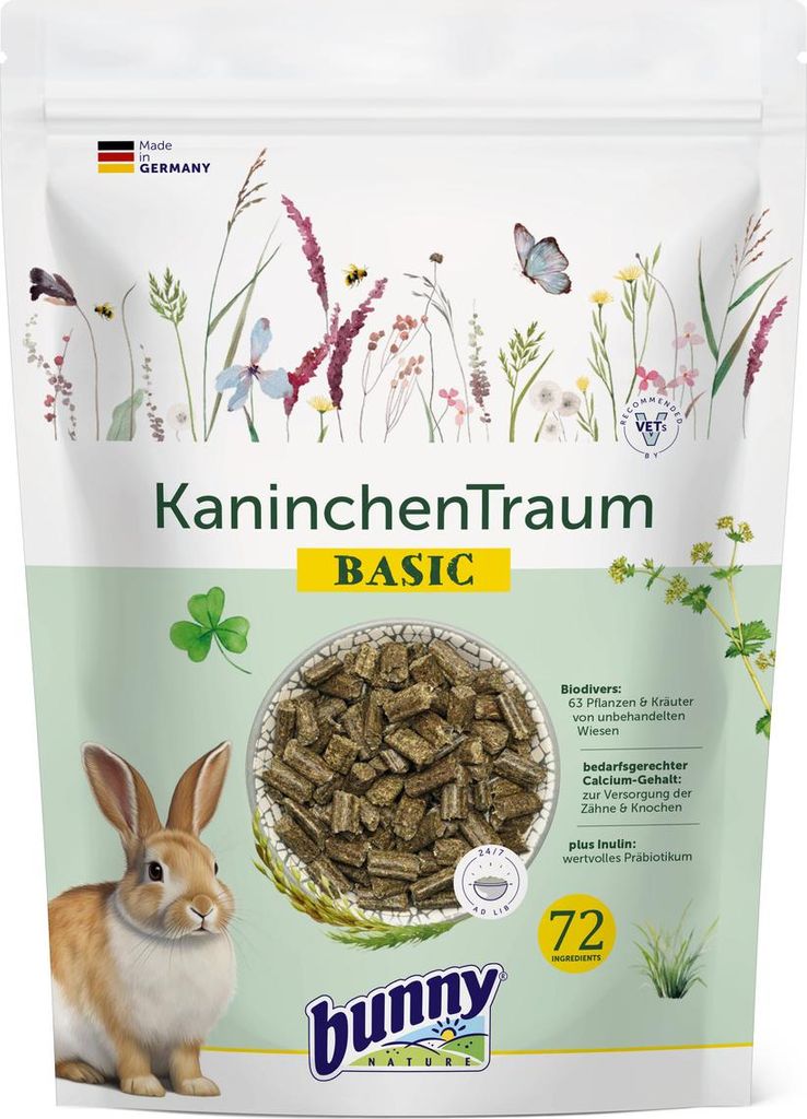 Bunny Nature Nagerfutter Kaninchen Traum Basic 600 g