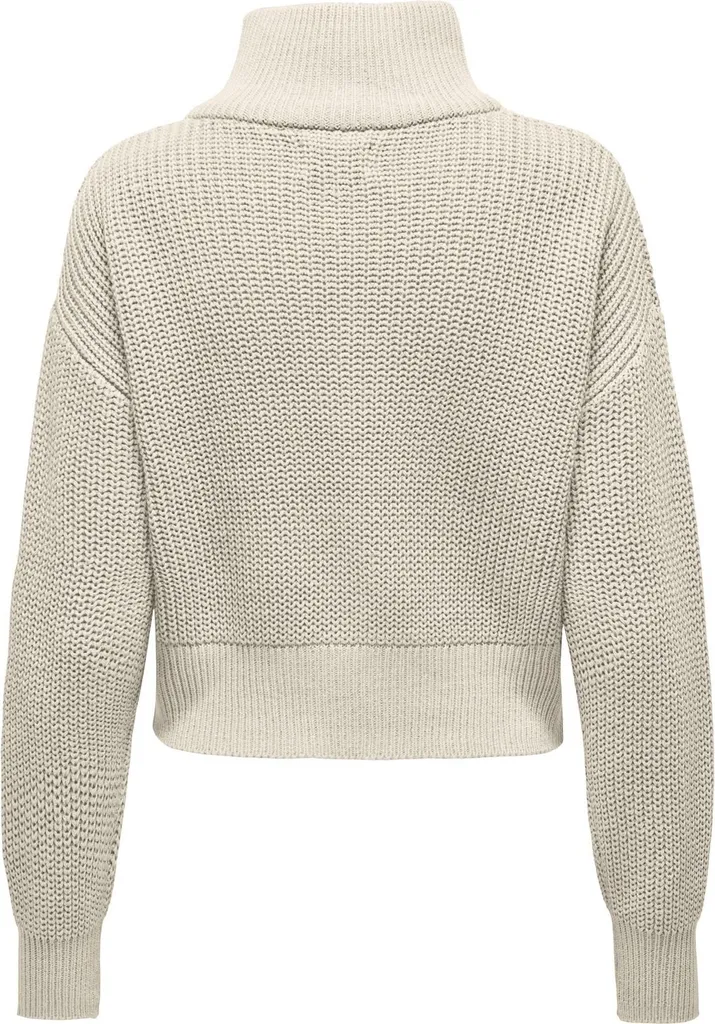 Pull en Maille Douce Beige Claro Only - Tricot Confortable Taille L