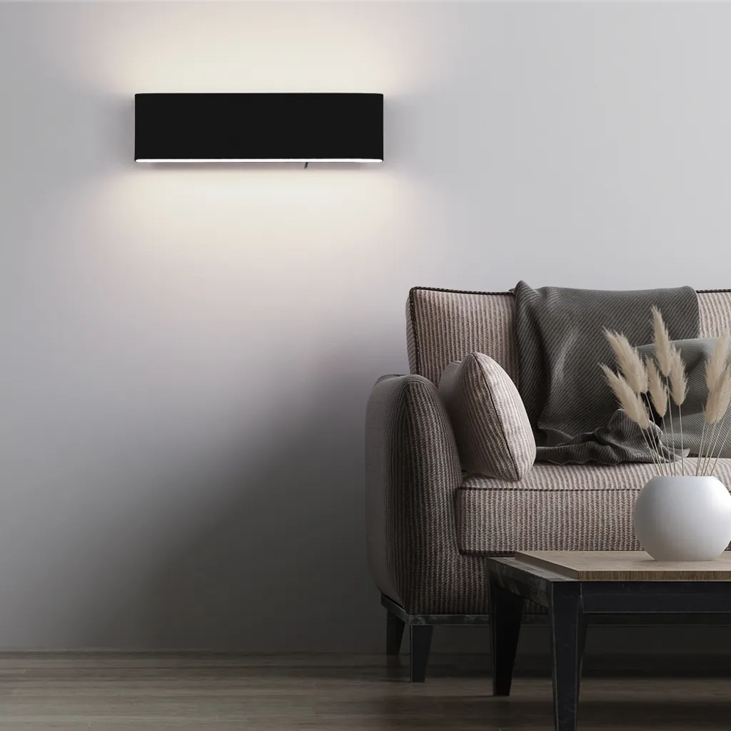 Applique murale intérieure LED avec interrupteur Noir 41751-12B Design