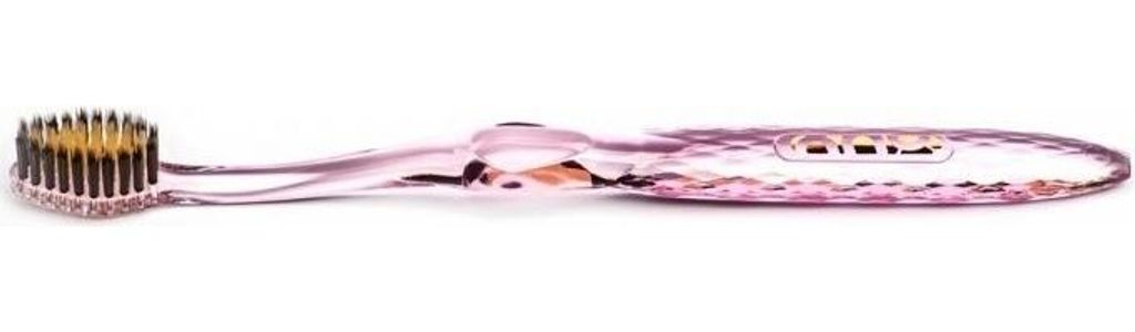 Spazzolino da denti con oro e carbone attivo, rosa Immagine del prodotto 