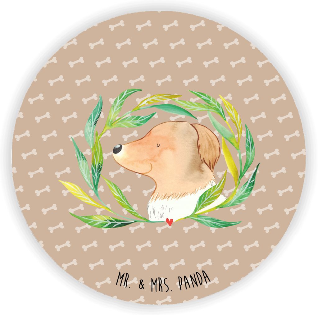 Mr. & Mrs. Panda magnet Hund Blumen - Hundeglück - Geschenk, Ranke, Hundeliebe, Sprüche, mit motiv, für kühlschrank, Niedlich, Kühlschrankmagn...