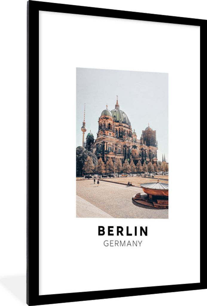 MuchoWow® Gerahmtes Poster Deutschland - Berlin - Domtoren Produktbild 