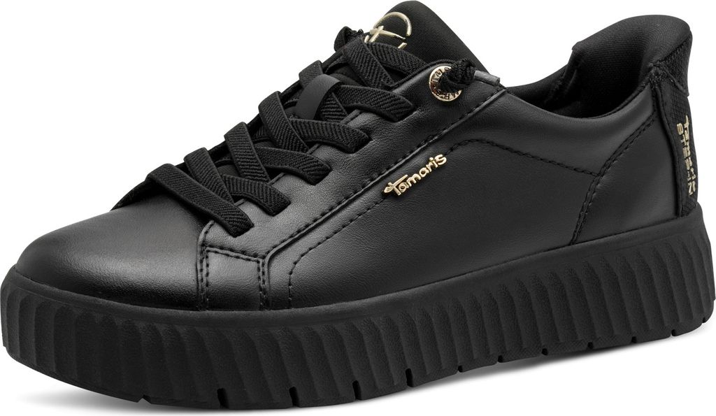 Tamaris Comfort Weite H sportlicher Schnürer Schwarz Produktbild 