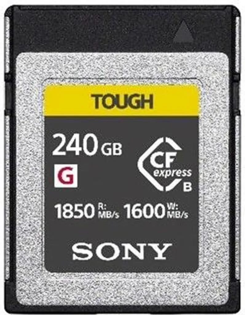Carte Sony CFexpress Type B Série G 240 Go Tough - Vitesse Extrême