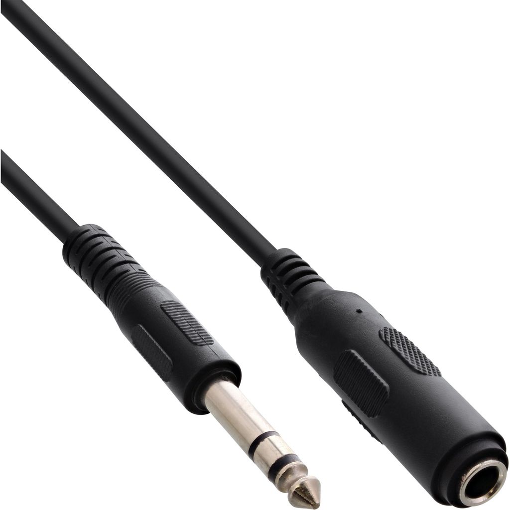InLine® Klinkenverlängerung, 6,3mm Klinke Stecker / Buchse, Produktbild 