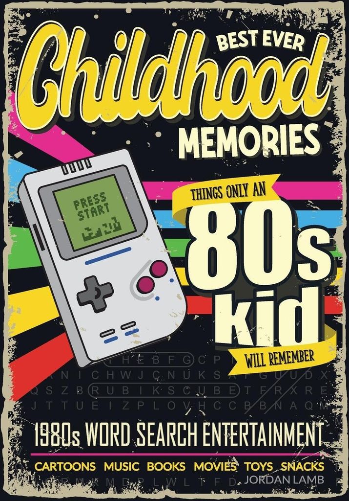 Best Ever Childhood Memories 1980s Word Search Entertainment