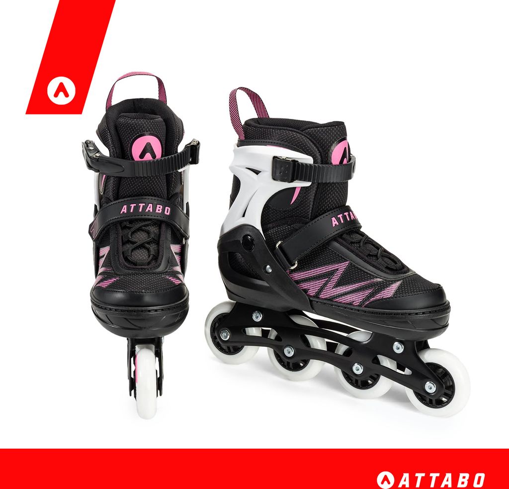 ATTABO Kylo 2in1 Kinder-Inliner & Schlittschuhe | Verstellbar Größe 30-41, Mit ABEC-7 Lagern & PU-Rollen